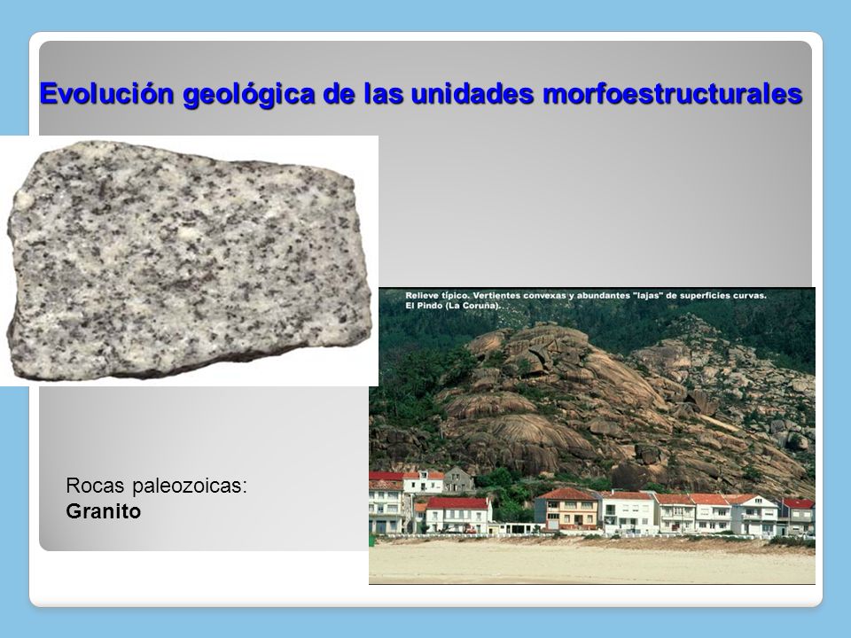Evolución geológica de las unidades morfoestructurales