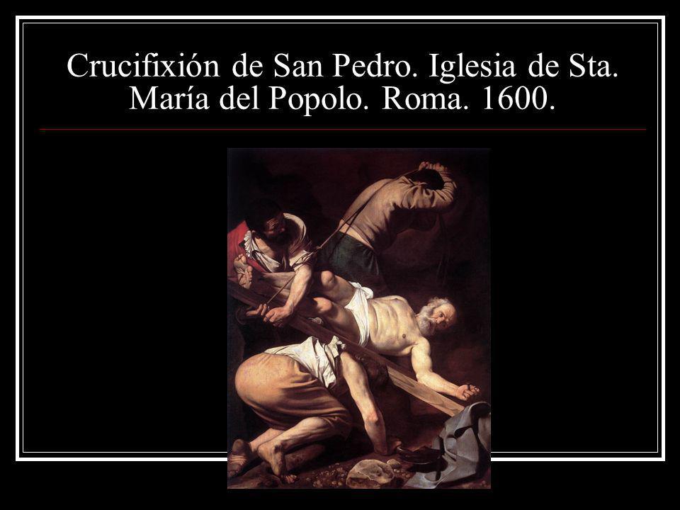 Crucifixión de San Pedro. Iglesia de Sta. María del Popolo. Roma
