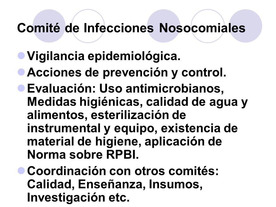Comité de Infecciones Nosocomiales