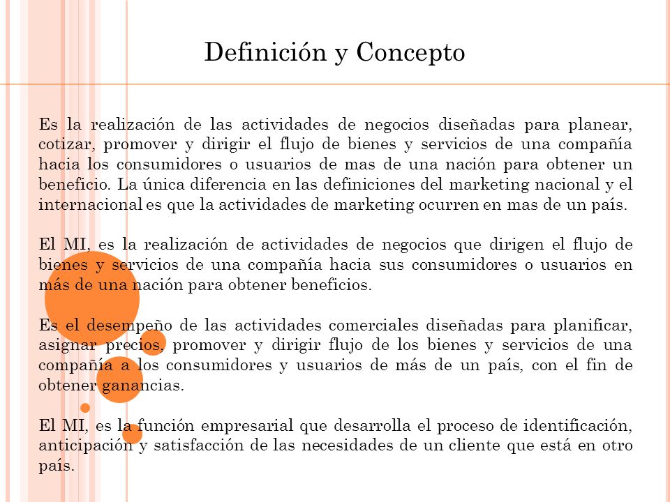 Definición y Concepto