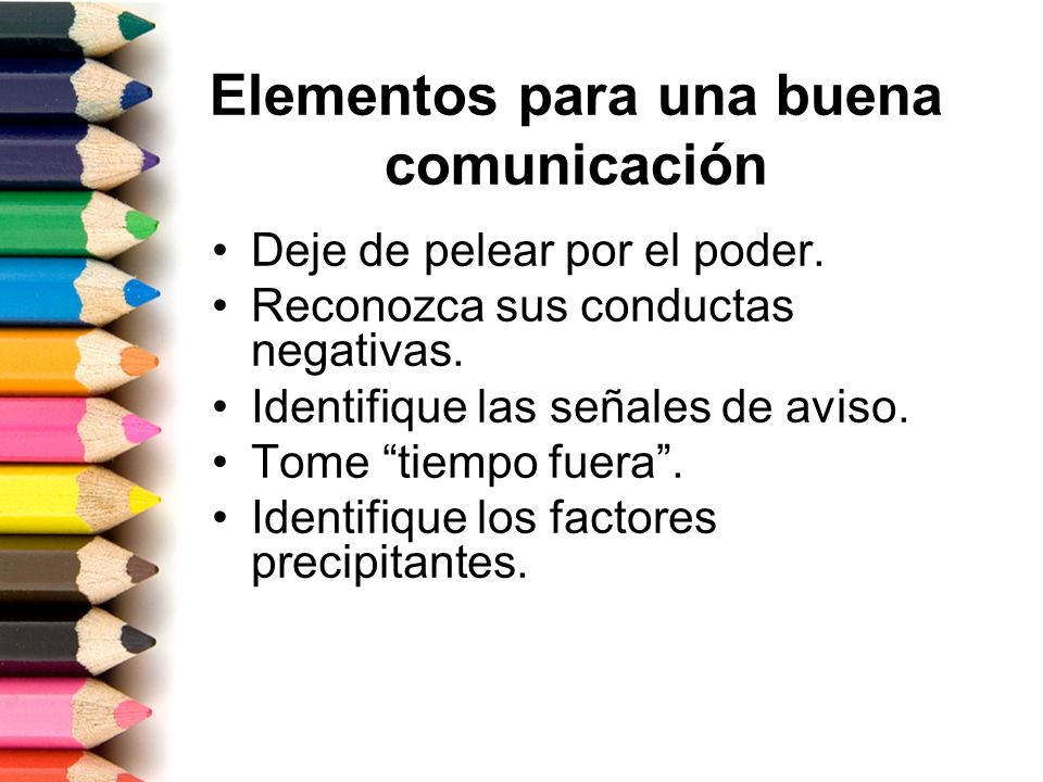 Elementos para una buena comunicación