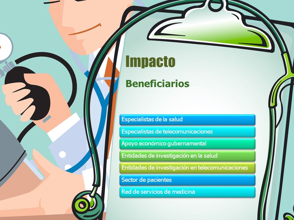 Impacto Beneficiarios Especialistas de la salud