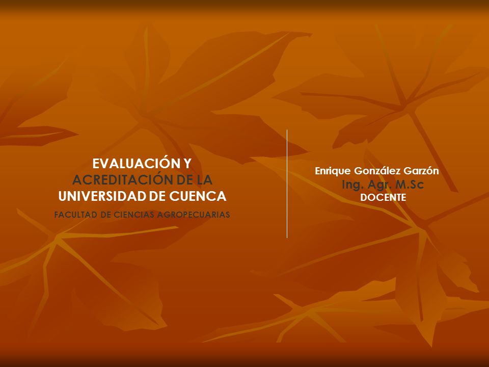 EVALUACIÓN Y ACREDITACIÓN DE LA UNIVERSIDAD DE CUENCA