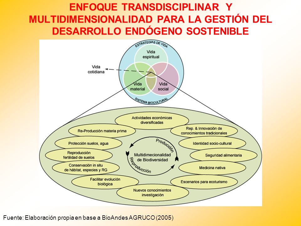 ENFOQUE TRANSDISCIPLINAR Y MULTIDIMENSIONALIDAD PARA LA GESTIÓN DEL DESARROLLO ENDÓGENO SOSTENIBLE