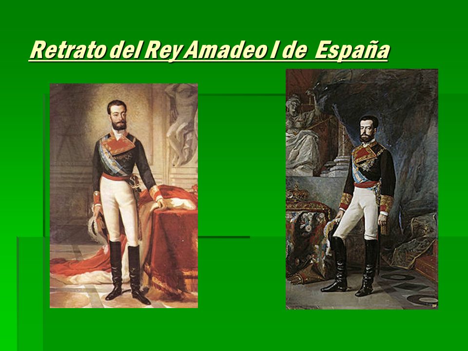 Retrato del Rey Amadeo I de España
