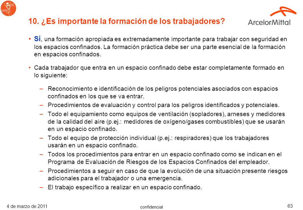 10. ¿Es importante la formación de los trabajadores