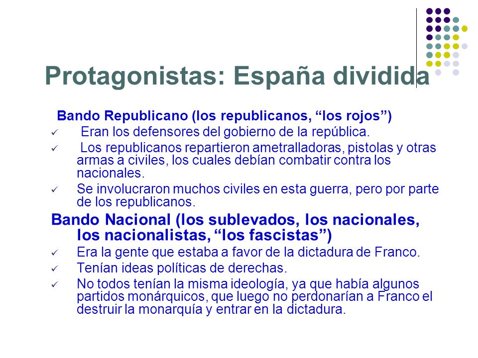 Protagonistas: España dividida
