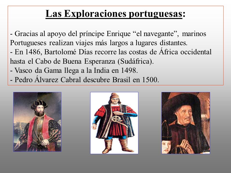 Las Exploraciones portuguesas: