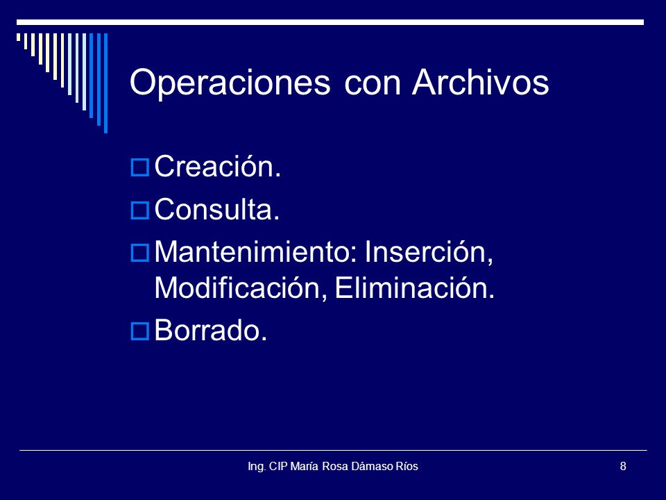 Operaciones con Archivos