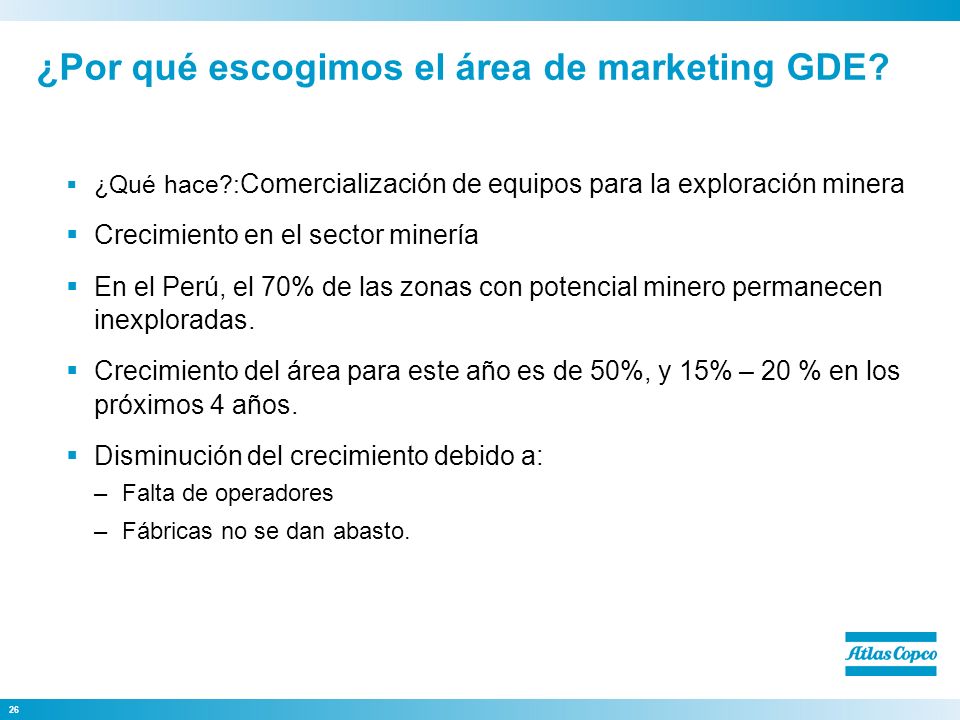 ¿Por qué escogimos el área de marketing GDE