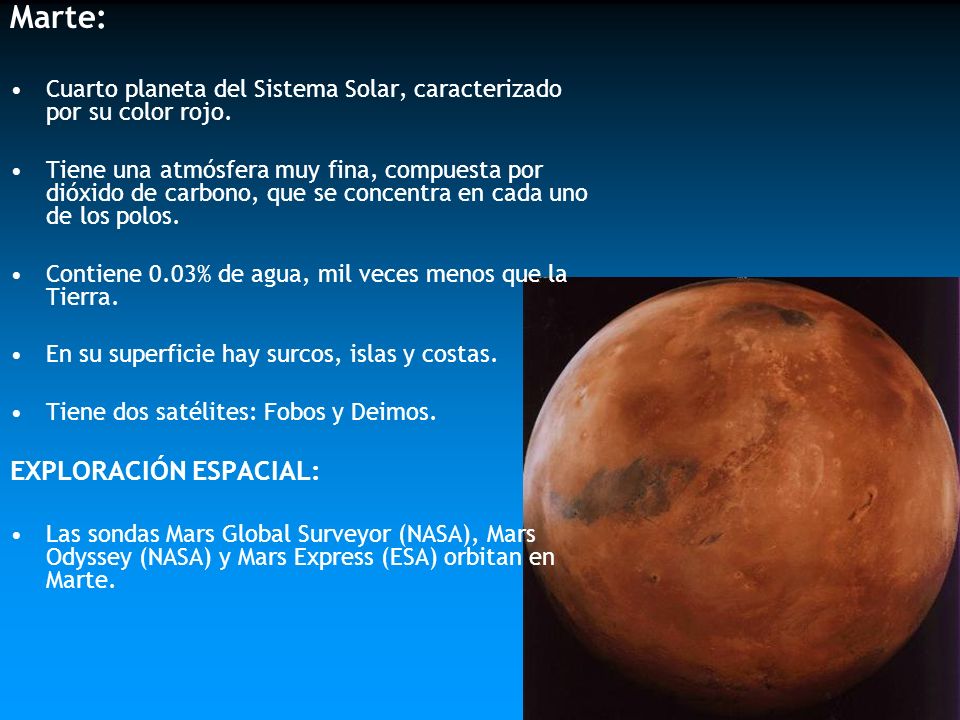 Marte: EXPLORACIÓN ESPACIAL: