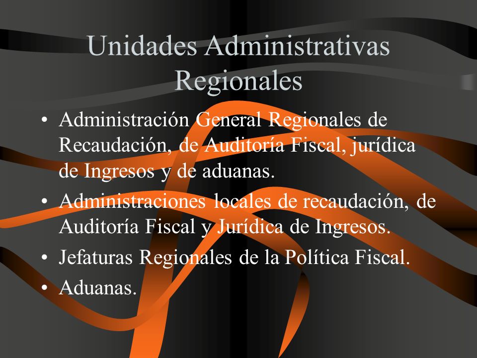 Unidades Administrativas Regionales