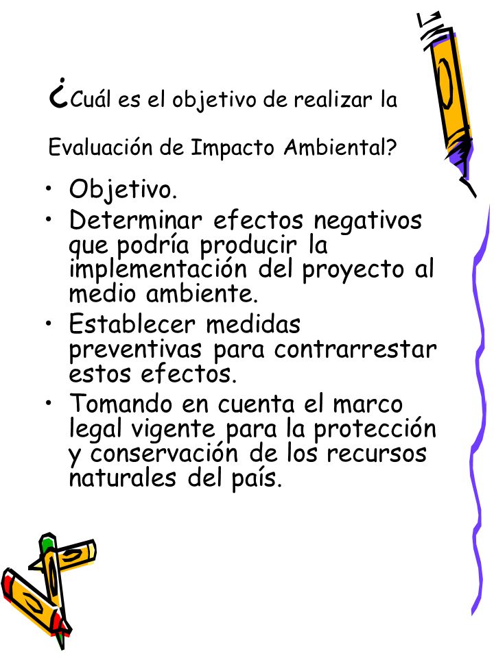 ¿Cuál es el objetivo de realizar la Evaluación de Impacto Ambiental