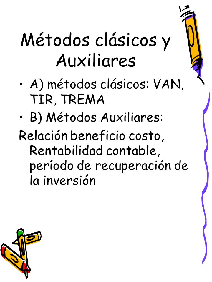 Métodos clásicos y Auxiliares