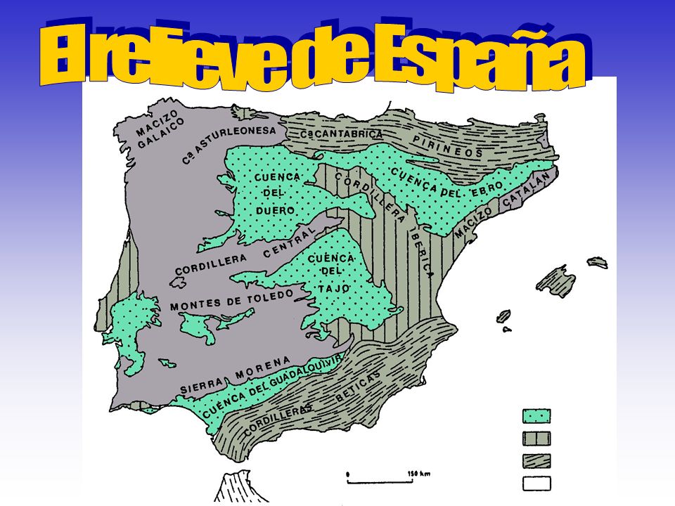 El relieve de España