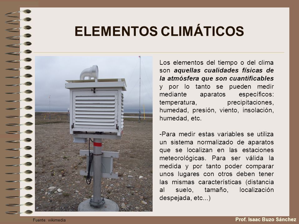 ELEMENTOS CLIMÁTICOS