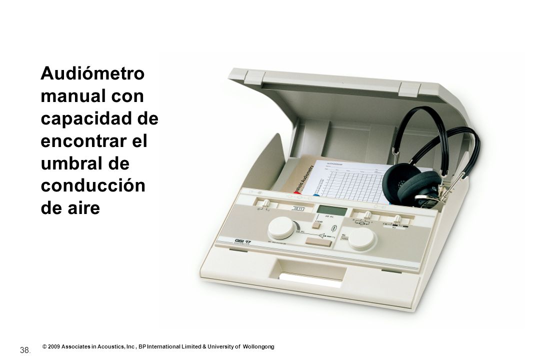 Audiómetro manual con capacidad de encontrar el umbral de conducción de aire