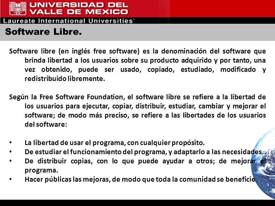 Software Libre.
