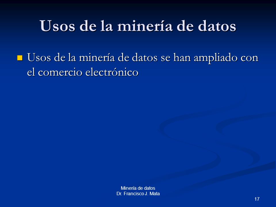 Usos de la minería de datos