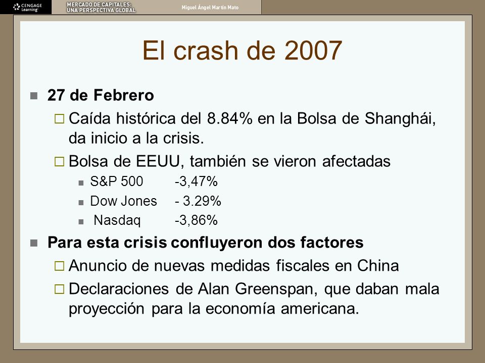El crash de de Febrero. Caída histórica del 8.84% en la Bolsa de Shanghái, da inicio a la crisis.
