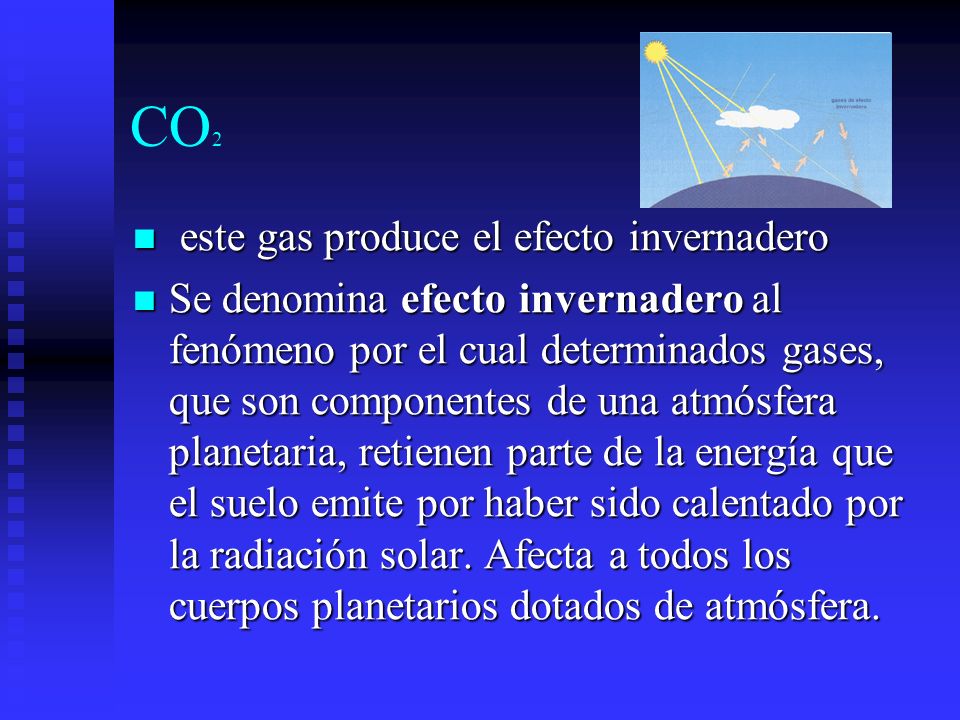 CO2 este gas produce el efecto invernadero