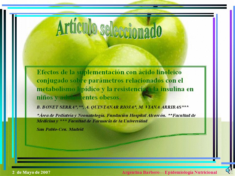 Argentina Barbero--- Epidemiología Nutricional