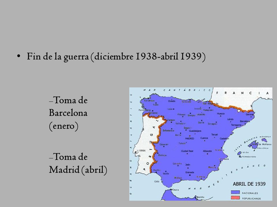 Fin de la guerra (diciembre 1938-abril 1939)
