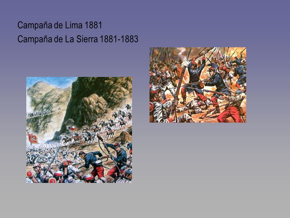 Campaña de Lima 1881 Campaña de La Sierra