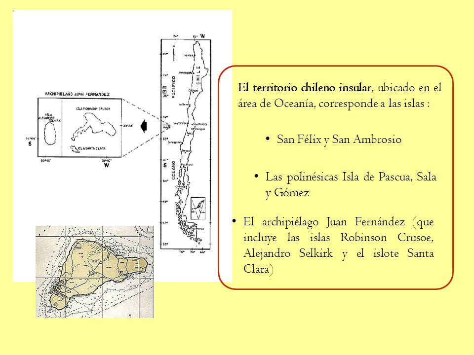 El territorio chileno insular, ubicado en el área de Oceanía, corresponde a las islas :