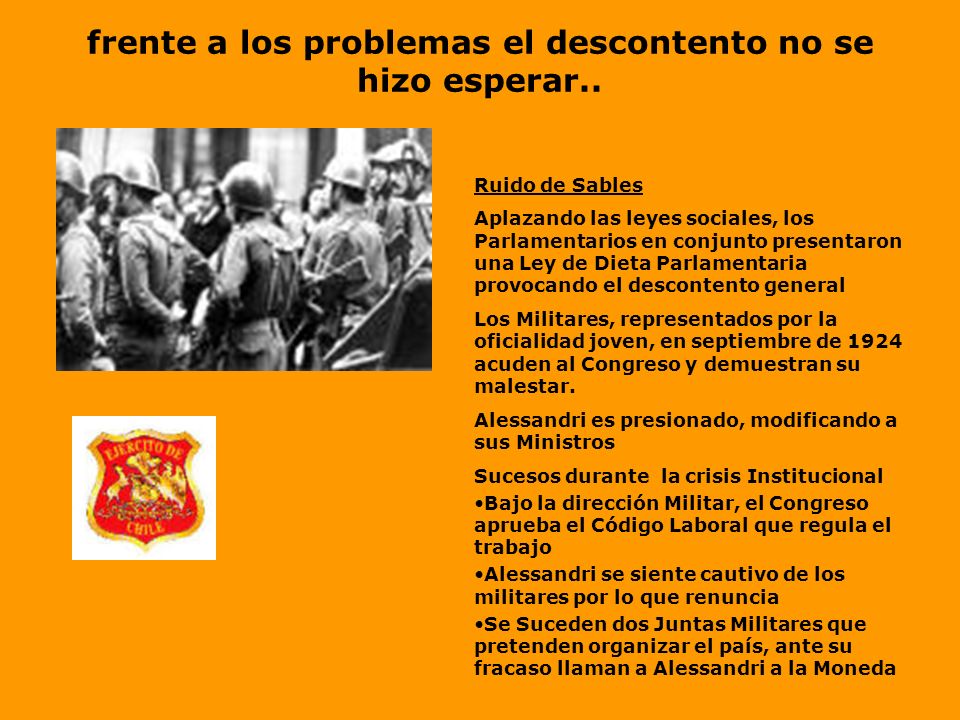 frente a los problemas el descontento no se hizo esperar..