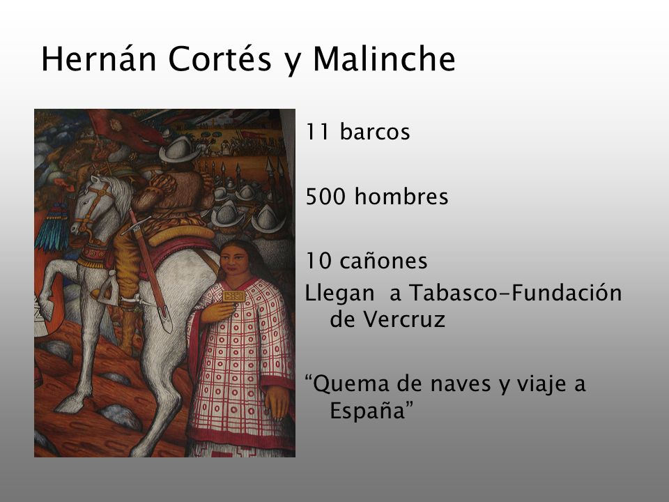 Hernán Cortés y Malinche