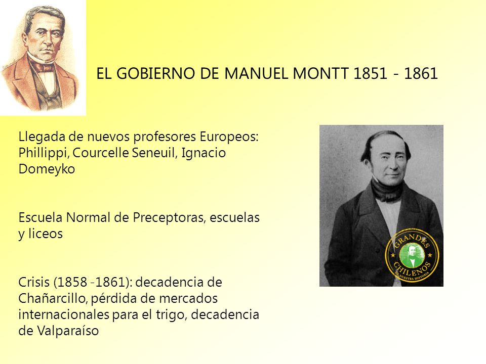 EL GOBIERNO DE MANUEL MONTT