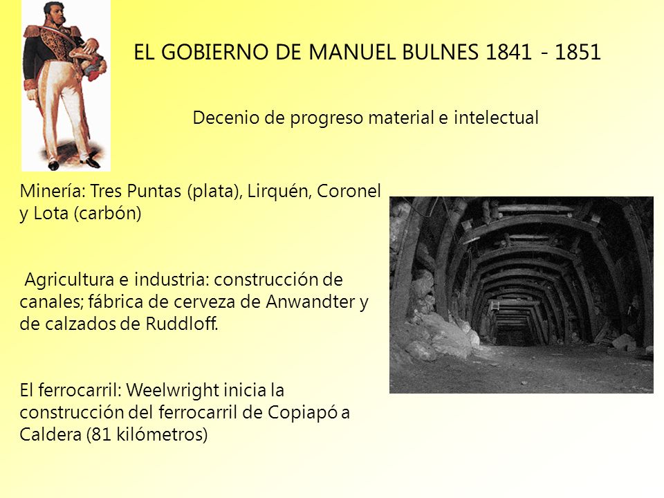 EL GOBIERNO DE MANUEL BULNES