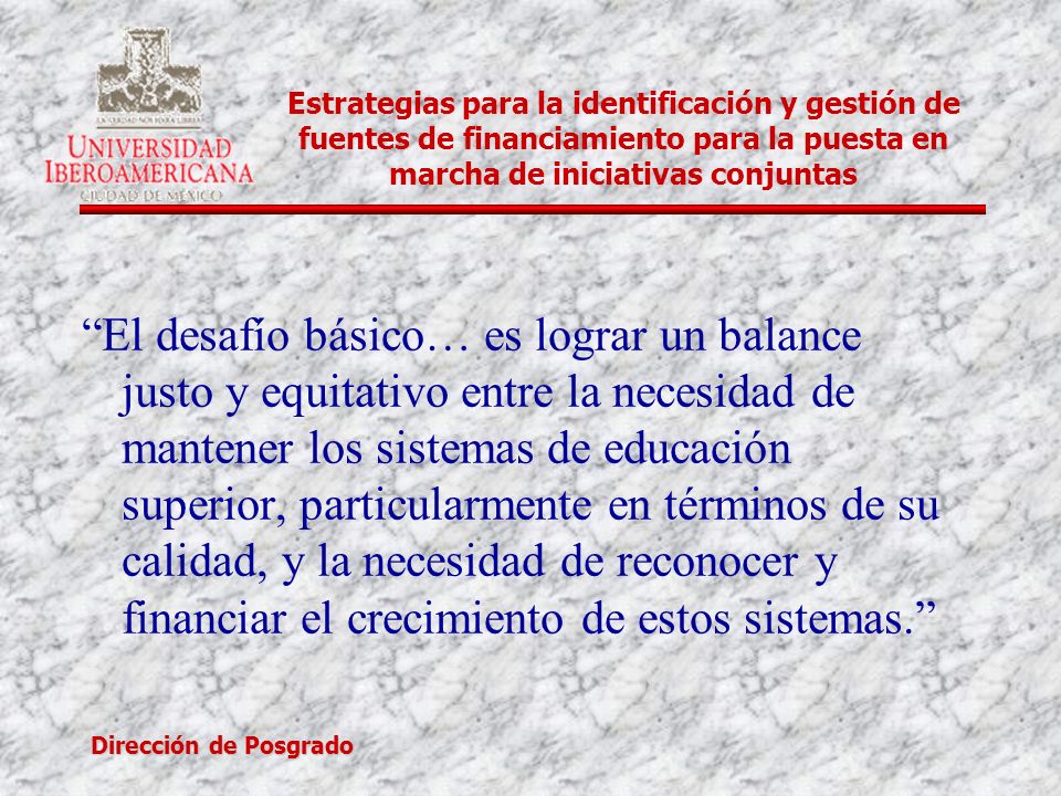 Estrategias para la identificación y gestión de fuentes de financiamiento para la puesta en marcha de iniciativas conjuntas