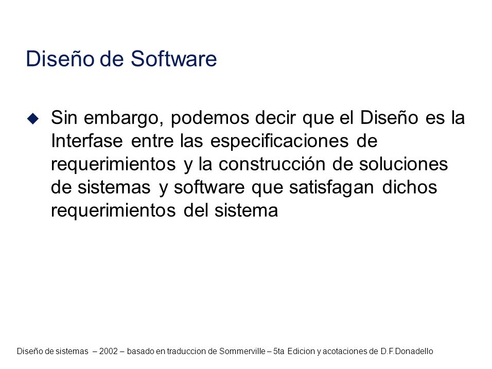 Diseño de Software