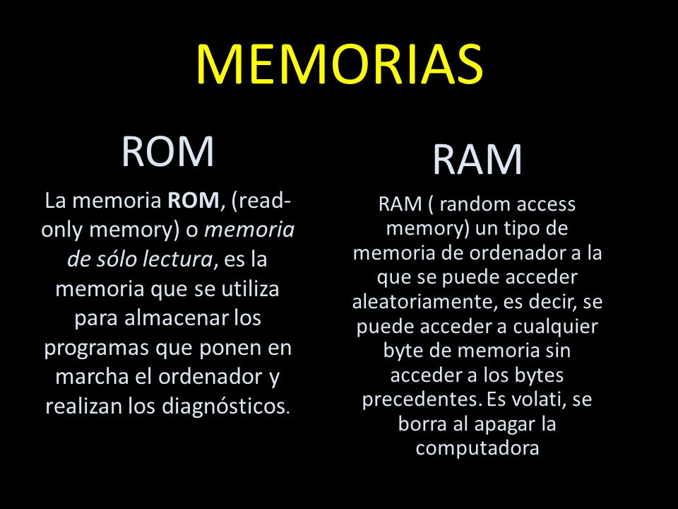 MEMORIAS ROM.