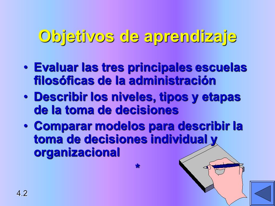Objetivos de aprendizaje