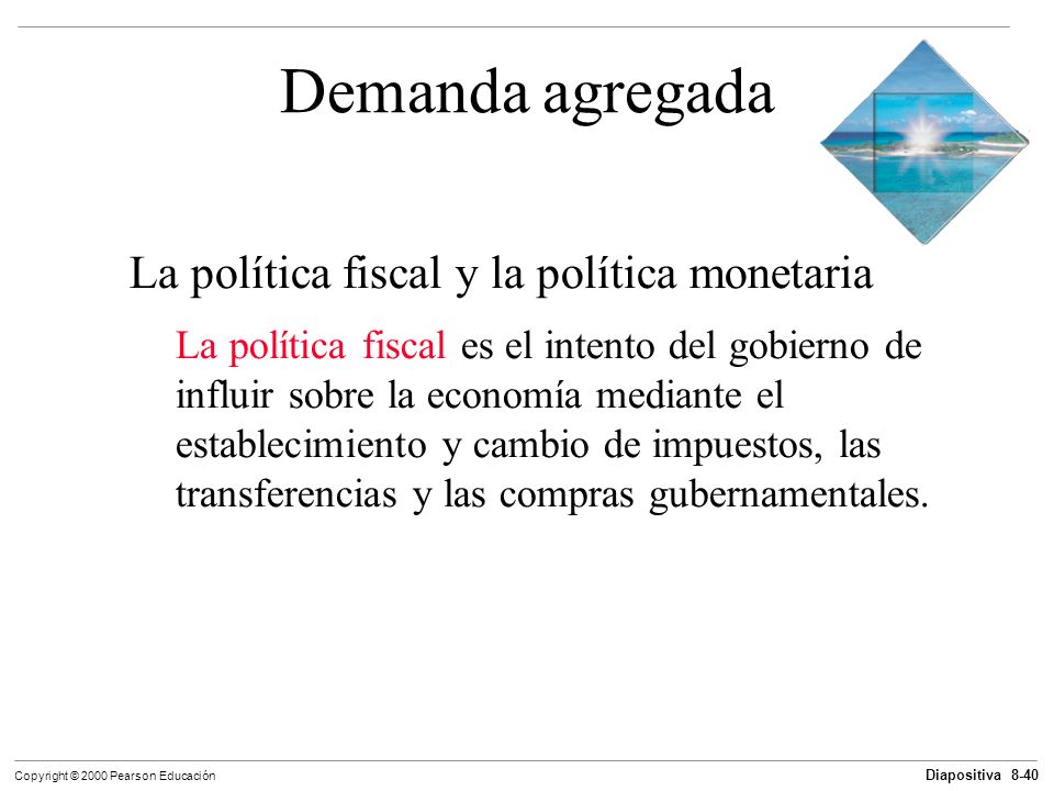 Demanda agregada La política fiscal y la política monetaria