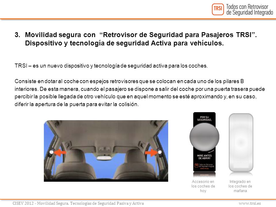 Movilidad segura con Retrovisor de Seguridad para Pasajeros TRSI