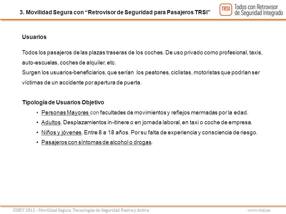 3. Movilidad Segura con Retrovisor de Seguridad para Pasajeros TRSI