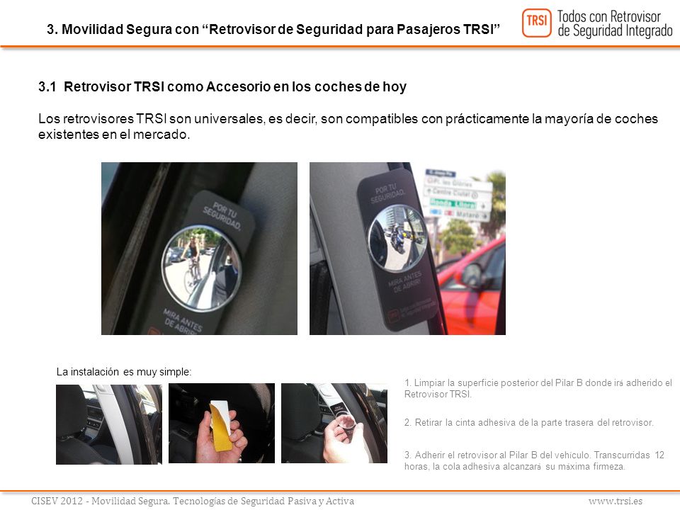3. Movilidad Segura con Retrovisor de Seguridad para Pasajeros TRSI