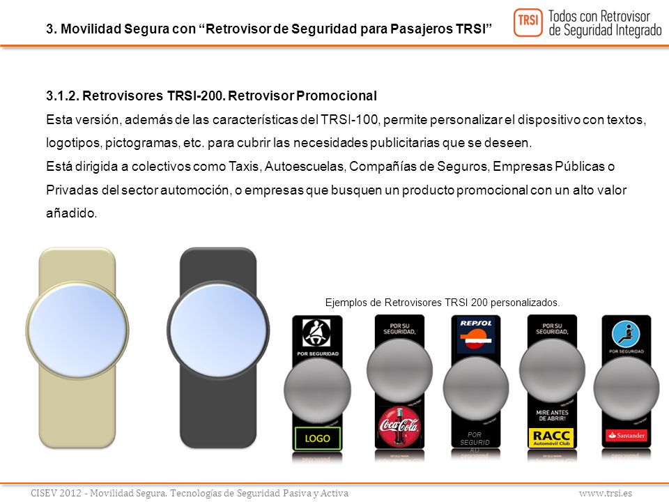 3. Movilidad Segura con Retrovisor de Seguridad para Pasajeros TRSI