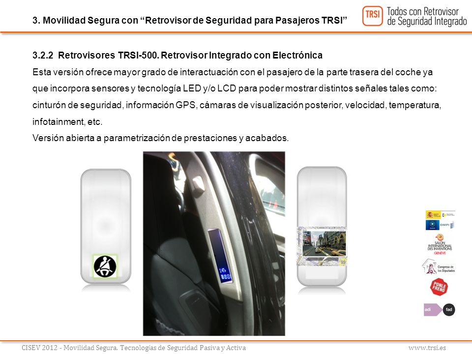 3. Movilidad Segura con Retrovisor de Seguridad para Pasajeros TRSI