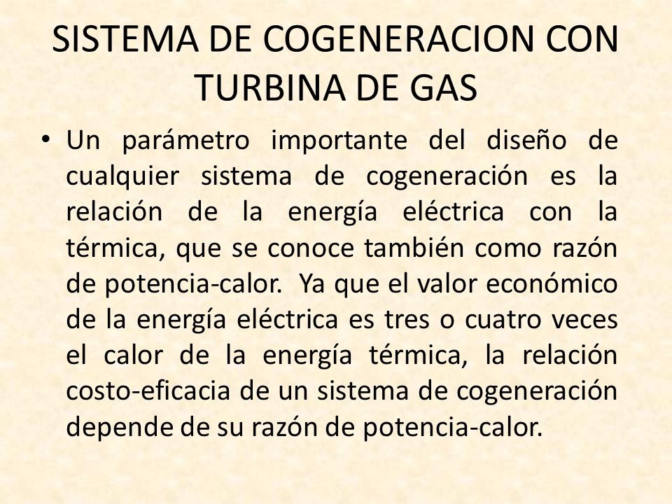 SISTEMA DE COGENERACION CON TURBINA DE GAS