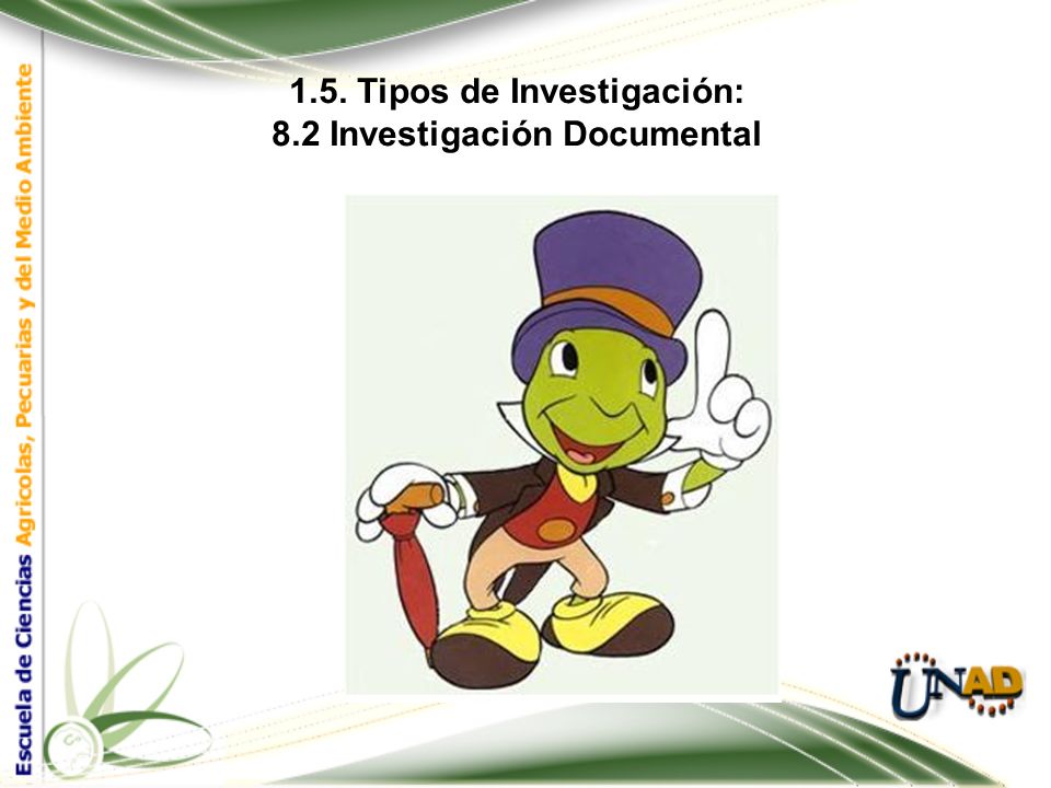 1.5. Tipos de Investigación: 8.2 Investigación Documental