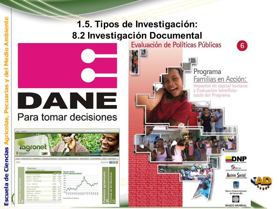 1.5. Tipos de Investigación: 8.2 Investigación Documental