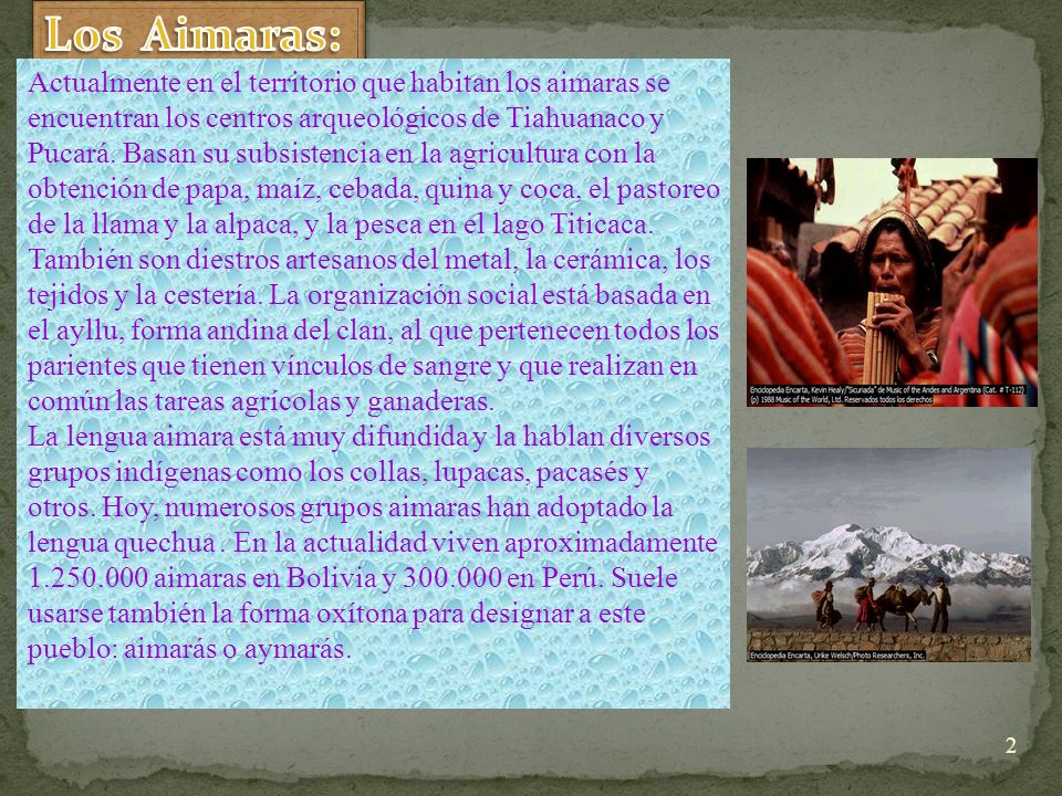Los Aimaras: