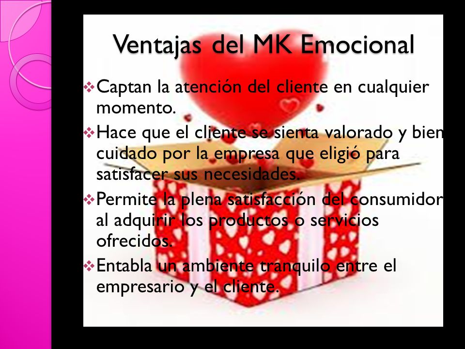 Ventajas del MK Emocional