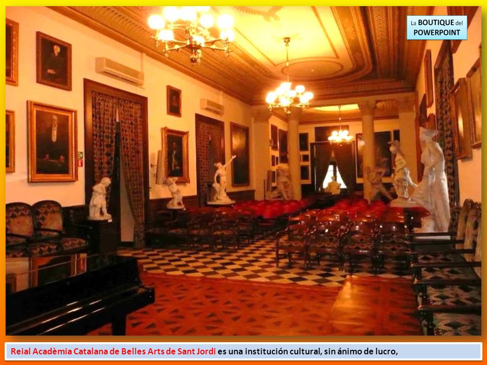 Reial Acadèmia Catalana de Belles Arts de Sant Jordi es una institución cultural, sin ánimo de lucro,