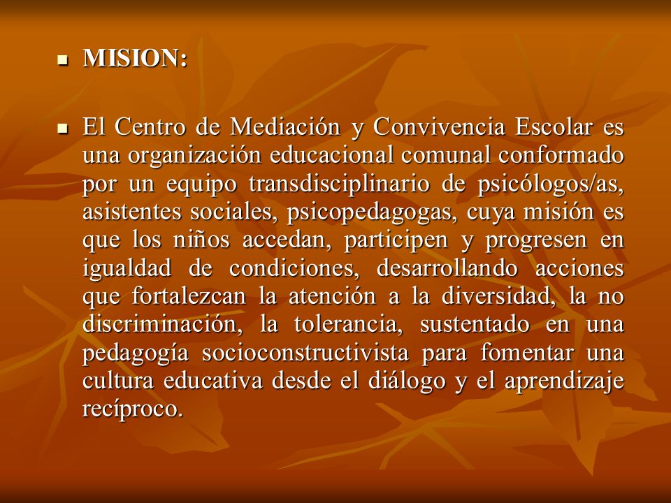 MISION: